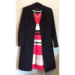 Larry Levine Black Blazer Coat